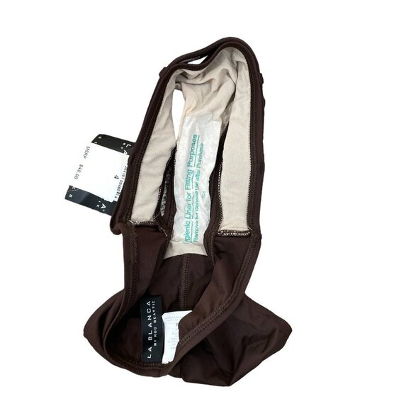 La Blanca By Rod Beattie Bikini Bottom Size 4 Brown/Multicolor Made in USA NEW - Picture 6 of 6